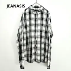 【JEANASIS】 ジーナシス チェックシャツ　長袖 フリーサイズ 柔らか