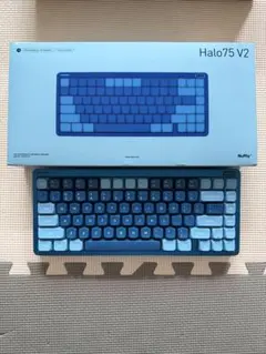 nuphy キーボード Halo75 V2(ミント軸・英語配列) ブルー