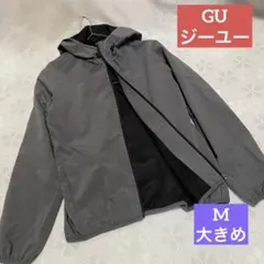 美品 GU グレー フード付き カジュアル JK ジャケット ブルゾン 兼用
