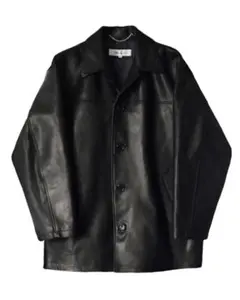 Time is on 黒 レザーコート サイズ0 LEATHER - Time is on