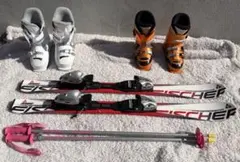 Fischer スキーセット Rossignol Compブーツ2足セット