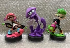 amiibo　スプラトゥーン　ネオン　ピンクガール　グリーンボーイ　パープルイカ