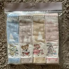 ダッフィーアンドフレンズ　ミニタオル4枚セット