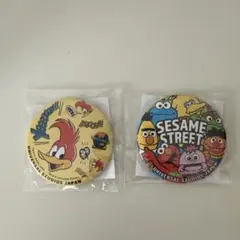 ウッディ・ウッドペッカー & セサミストリート 缶バッジセットのサムネイル