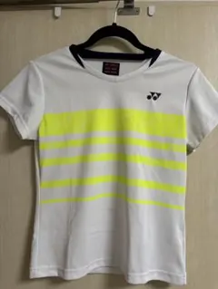 YONEX Very Cool シャツ JP M ホワイト/イエロー