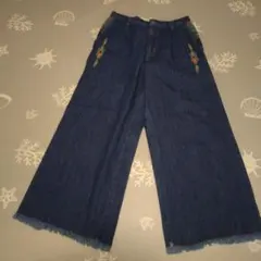 チチカカ デニム ワイドパンツ Lサイズのサムネイル