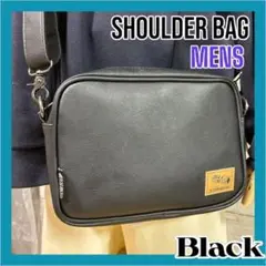 【新品】ミニ　ショルダーバッグ　メンズ　BK　ボディーバッグ　シンプル