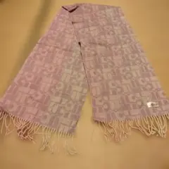 Marca 薄紫 幾何学模様 マフラー　約150x30cm