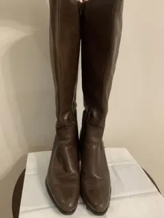【値下げ】レザー　ロングブーツ