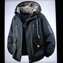 週末セ−ル ブラックマウンテンパーカー フリース裏地