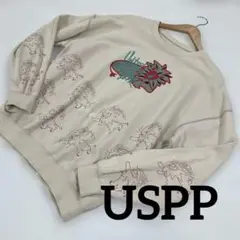 【USPP】　メンズトレーナー　M ベージュ　＃2555