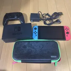 Nintendo Switch 本体 青/赤 + プロコントローラー + ケース