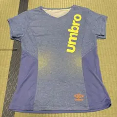 umbro 半袖シャツ　水色　黄色　ロゴ　スポーツのサムネイル