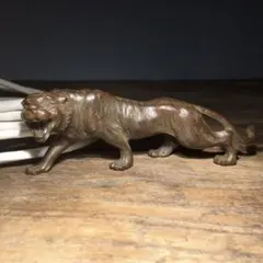 北村西望作 虎彫刻ブロンズ美品 - メルカリ