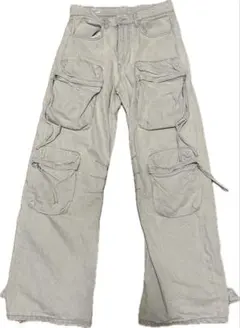 ZARA ギミック ユーティリティ カーゴ デニムパンツ