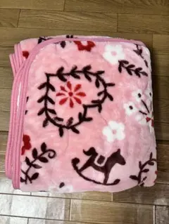 ✨期間お値下げ✨ 秋冬用 馬柄 花柄 敷きパッド シングル あったか ふんわり