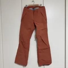【BURTON】サーモンピンクのフレアスノーボードパンツ　Sサイズ