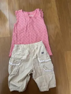 gap ✖️KP タンクトップ95✖️パンツ 90 セットのサムネイル