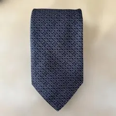 ジバンシー 総柄 濃紺金 メンズ ネクタイ