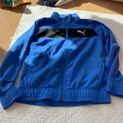 PUMA 青 ジップアップジャケット