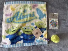 ピクサー展　トイストーリー　ミニタオル　缶バッチ　セット