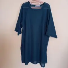 Chocol raffine robe メッシュ7部袖チュニック