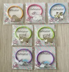 おぱんちゅうさぎ　アクリルヘアゴム　ローソン限定　7個セット