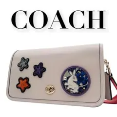 レア微美品 COACH コーチ パッチワーク ターンロック 2wayショルダー