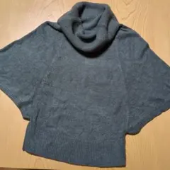 グレー ニットセーター 半袖