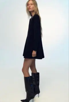 ミニワンピース ニット