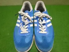 アディダス サンバゴルフシューズ 26.5cm 中古　ブルー
