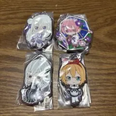 Re:ゼロから始める異世界生活 ラバーキーホルダー 4個セット