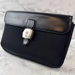 dunhill ダンヒル ナイロン×本革 レザー クラッチバッグビジネスバッグのサムネイル