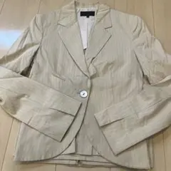 UNTITLED ベージュ ストライプ ビジネススーツ サイズ1