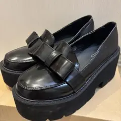 PECHINCHARファービジューバックルローファー☆24.5㎝現行品☆送料込 