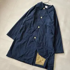 美品✨DANTON ダントン ナイロン タフタ ステンカラー コート 34 紺 中古・古着通販】DANTON (ダントン) ナイロンタフタ ステン