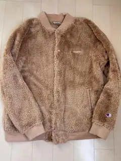 Champion フリースボアジャケット M ベージュ