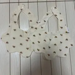SHEIN ハート柄スタイ　2点セット