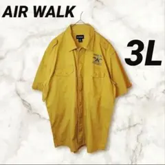 AIR WALK ワーク シャツ メンズ 3Lサイズ コットン 綿 100%