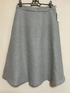 (新品タグ付)グレー フレアスカート L