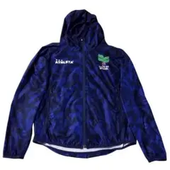 ATHLETA アスレタ 総柄 ピステ ウインドブレーカー 青紺 S