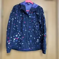 adidas 蝶々柄 ウィンドブレーカー ネイビー