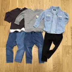 110cm キッズ服 6点セット カジュアル