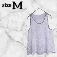タンクトップ【M】白 海外古着