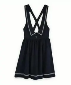 axes femme POETIQUE 襟デザインカットジャンドレ M ネイビー