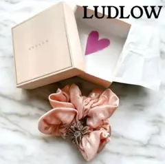 新品 box付き LUDLOW ラドロー シュシュ ラメ ピンク系