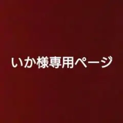 いか様専用ページ