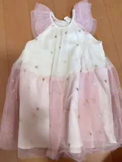 ハート柄チュールワンピース 95cm以下