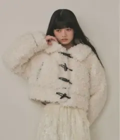 VIOLETTA ボアショートコート　Sサイズ