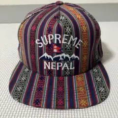 SUPREME NEPAL 5 PANEL CAP USED キャップ ネパール